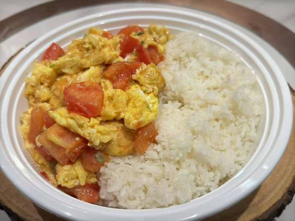 番茄鸡蛋盖饭 Tomato and Egg Rice Bowl